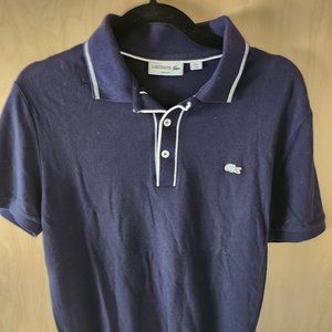 LACOSTE Slim Fit Stretch Cotton Piqué Men's Polo Shirt (Size M)